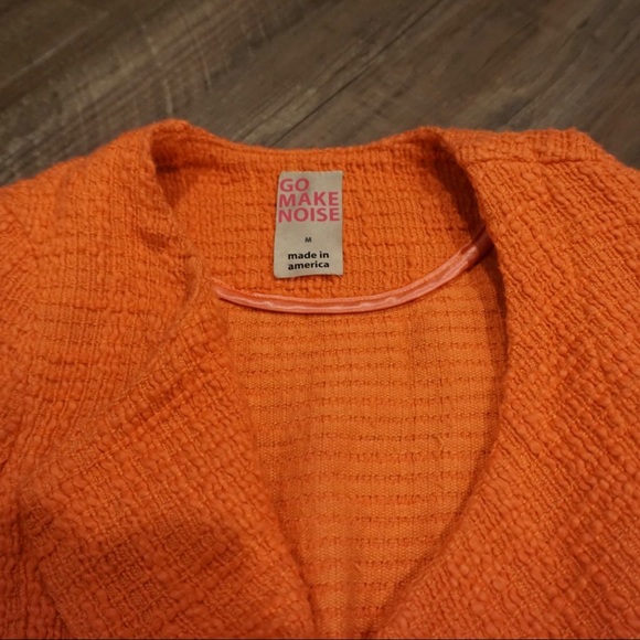 Go Make Noise Coral Tweed Moto Blazer - Picture 6 of 7